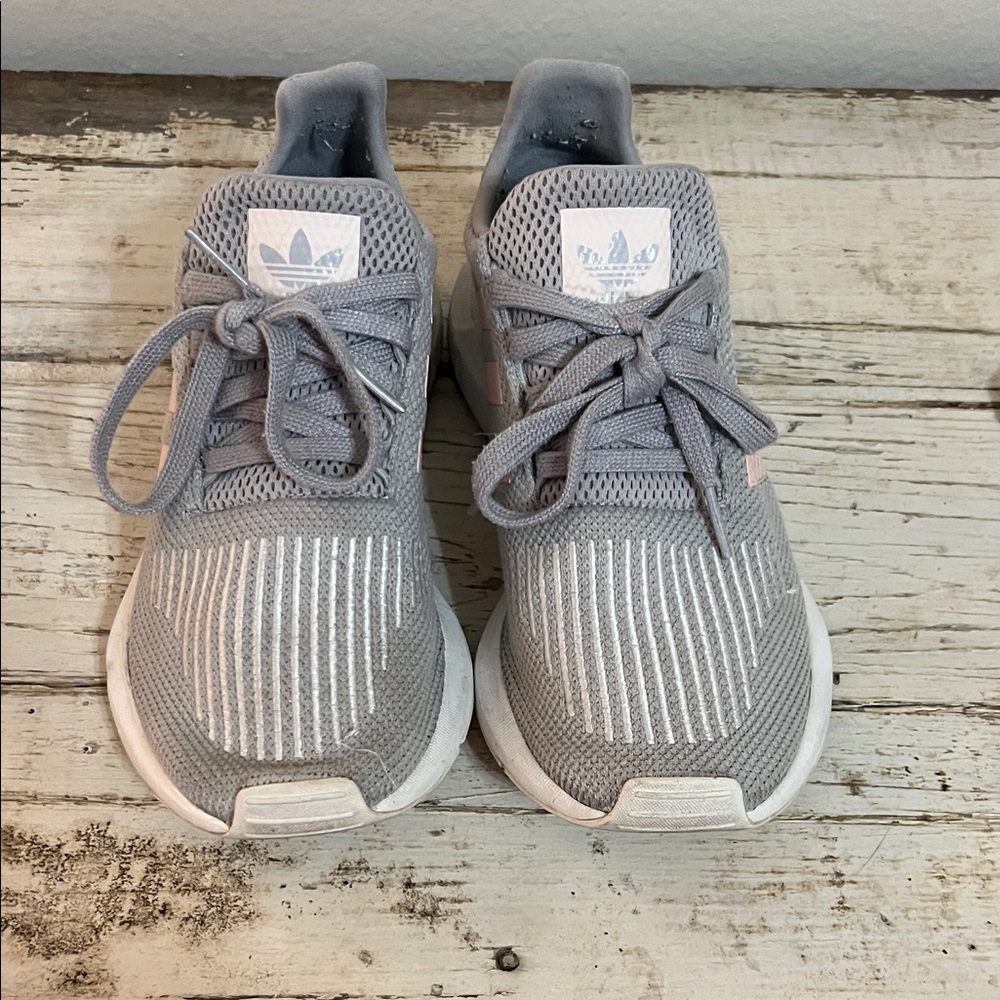 Adidas Light Gray Running Shoes